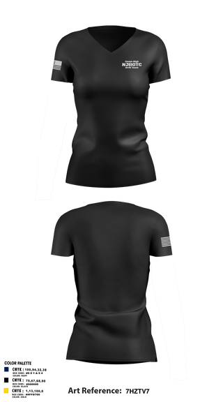 Womens Short Sleeve Vneck Shirt, Guam High NJROTC Drill Team, , Teamtime, Team time, sublimation, custom sports apparel, team uniforms, spirit wear, spiritwear, sports uniforms, custom shirts, team store, custom team store, fundraiser sports, apparel fundraiser
