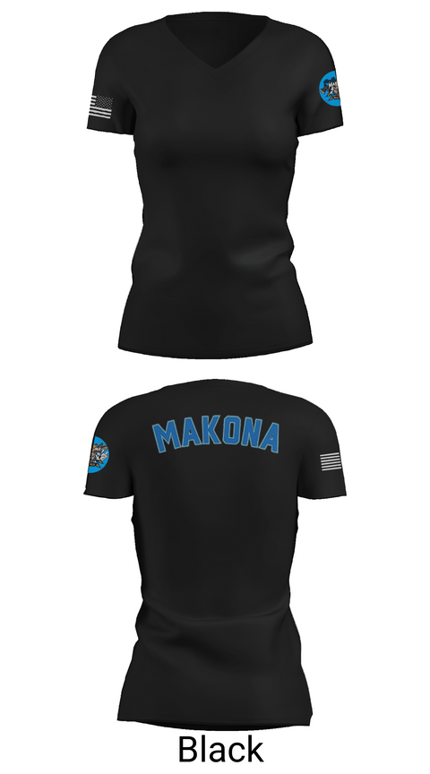 Womens Short Sleeve Vneck Shirt, MKA, E-Sports, Teamtime, Team time, sublimation, custom sports apparel, team uniforms, spirit wear, spiritwear, sports uniforms, custom shirts, team store, custom team store, fundraiser sports, apparel fundraiser
