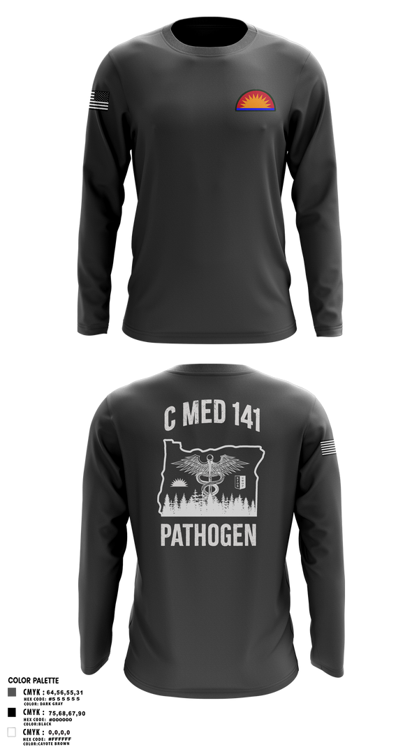 Long Sleeve Performance Shirt, C Med, National Guard, Teamtime, Team time, sublimation, custom sports apparel, team uniforms, spirit wear, spiritwear, sports uniforms, custom shirts, team store, custom team store, fundraiser sports, apparel fundraiser