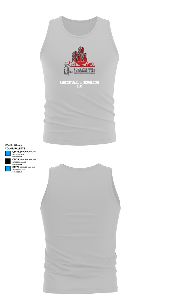 Tank Top, Sadedrywall & remolding llc, , Teamtime, Team time, sublimation, custom sports apparel, team uniforms, spirit wear, spiritwear, sports uniforms, custom shirts, team store, custom team store, fundraiser sports, apparel fundraiser