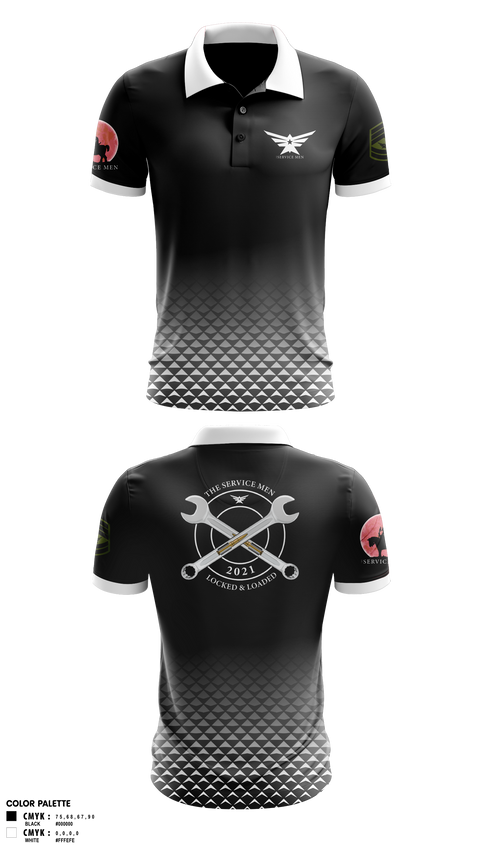 Short Sleeve Performance Polo, The ServicemenThe Servicemen, , Teamtime, Team time, sublimation, custom sports apparel, team uniforms, spirit wear, spiritwear, sports uniforms, custom shirts, team store, custom team store, fundraiser sports, apparel fundraiser