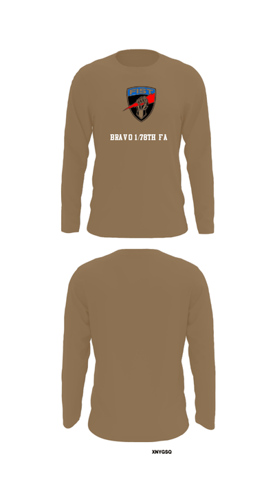 Bravo 1/78th FA 82804749 Long Sleeve Performance Shirt - 12