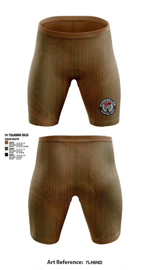 Mens Compression Shorts, Warrior Life Martial Arts, Wrestling, Teamtime, Team time, sublimation, custom sports apparel, team uniforms, spirit wear, spiritwear, sports uniforms, custom shirts, team store, custom team store, fundraiser sports, apparel fundraiser