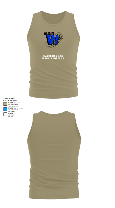 Clarksdale High School Basketball 83050417 Tank Top - 39