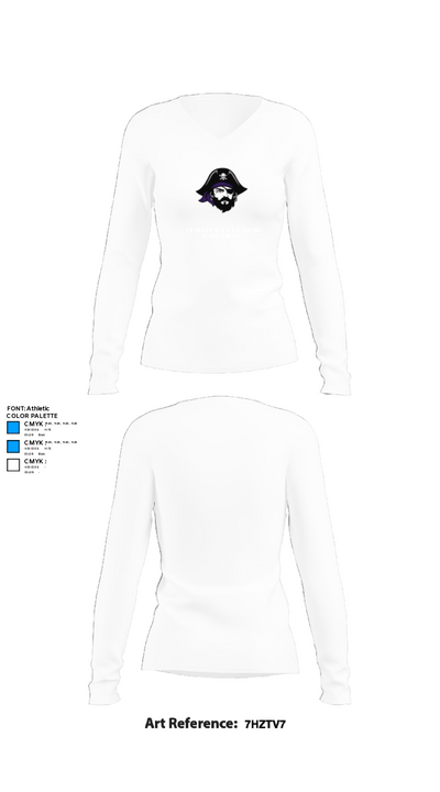 Grantsburg High School Cross Country 39267842 Women's Long Sleeve V-neck Shirt - 15