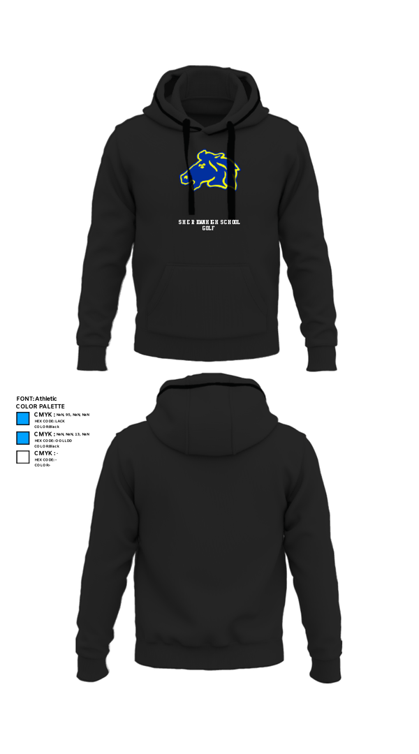Hoodie, Sheridan High School Golf, Golf, Teamtime, Team time, sublimation, custom sports apparel, team uniforms, spirit wear, spiritwear, sports uniforms, custom shirts, team store, custom team store, fundraiser sports, apparel fundraiser