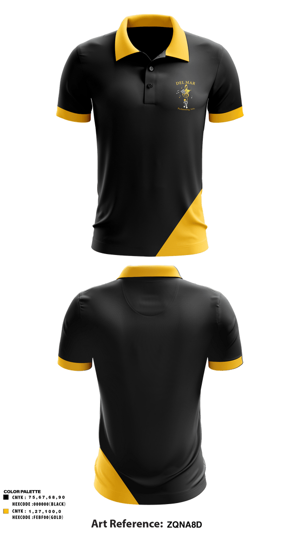 Short Sleeve Performance Polo, Del Mar High School Band, Spirit Store, Teamtime, Team time, sublimation, custom sports apparel, team uniforms, spirit wear, spiritwear, sports uniforms, custom shirts, team store, custom team store, fundraiser sports, apparel fundraiser