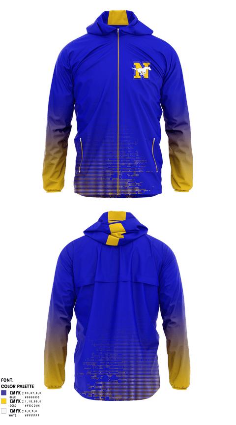 Windbreaker, Norwood High School Football, Football, Teamtime, Team time, sublimation, custom sports apparel, team uniforms, spirit wear, spiritwear, sports uniforms, custom shirts, team store, custom team store, fundraiser sports, apparel fundraiser