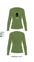uN ğiNÿå 21846884 Women's Long Sleeve V-neck Shirt - 40