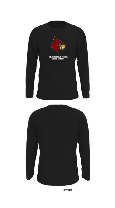 Winlock Middle School Cross Country 67642517 Long Sleeve Performance Shirt - 27