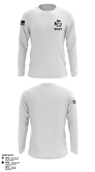 Long Sleeve Performance Shirt, 34 mgmt, , Teamtime, Team time, sublimation, custom sports apparel, team uniforms, spirit wear, spiritwear, sports uniforms, custom shirts, team store, custom team store, fundraiser sports, apparel fundraiser