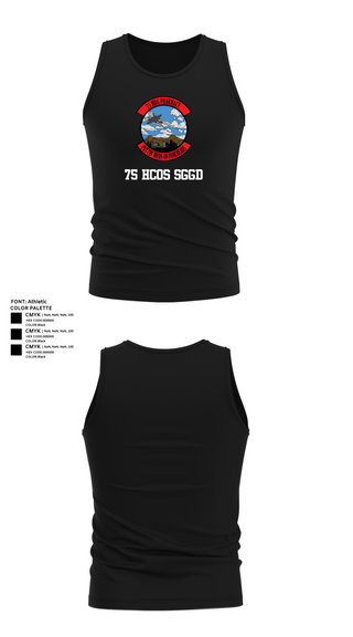 Tank Top, 75 HCOS SGGD, Air Force, Teamtime, Team time, sublimation, custom sports apparel, team uniforms, spirit wear, spiritwear, sports uniforms, custom shirts, team store, custom team store, fundraiser sports, apparel fundraiser