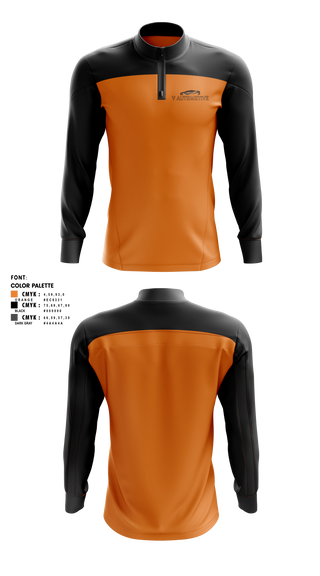 Quarter Zip Jacket, Velocity auto, , Teamtime, Team time, sublimation, custom sports apparel, team uniforms, spirit wear, spiritwear, sports uniforms, custom shirts, team store, custom team store, fundraiser sports, apparel fundraiser