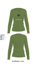 Marina Police Department 65171841 Women's Long Sleeve V-neck Shirt - 40