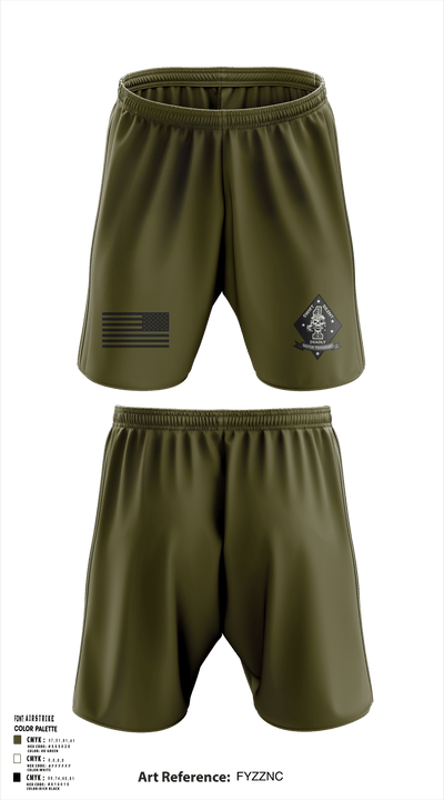 1st Recon 56850190 Athletic Shorts With Pockets - 125