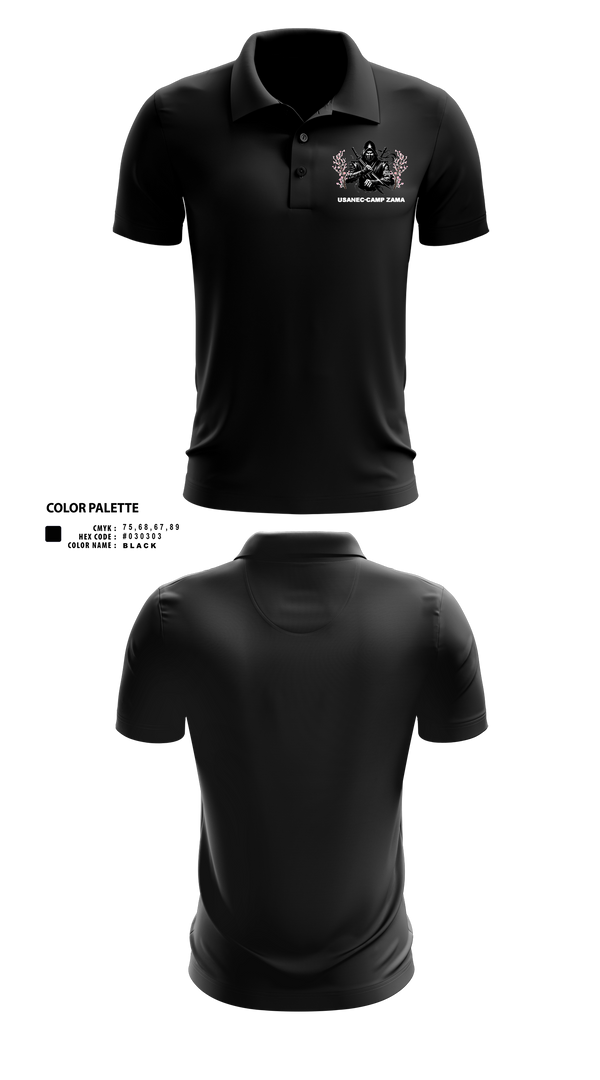 Short Sleeve Performance Polo, USANEC- Camp Zama, 78th Signal Battalion, Army, Teamtime, Team time, sublimation, custom sports apparel, team uniforms, spirit wear, spiritwear, sports uniforms, custom shirts, team store, custom team store, fundraiser sports, apparel fundraiser