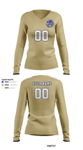 Bradwell Institute Volleyball 8244530 Women's Long Sleeve V-neck Shirt - 16