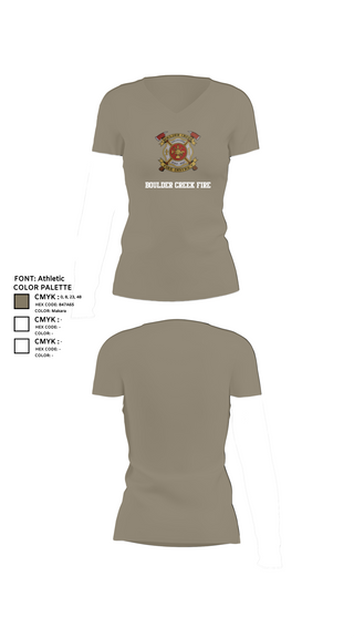 Womens Short Sleeve Vneck Shirt, Boulder creek fire, , Teamtime, Team time, sublimation, custom sports apparel, team uniforms, spirit wear, spiritwear, sports uniforms, custom shirts, team store, custom team store, fundraiser sports, apparel fundraiser