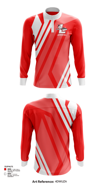 Lawrenceville High School Band 76956972 Quarter Zip Jacket - 124