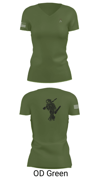 Womens Short Sleeve Vneck Shirt, 2-5 CAV Snipers, Army, Teamtime, Team time, sublimation, custom sports apparel, team uniforms, spirit wear, spiritwear, sports uniforms, custom shirts, team store, custom team store, fundraiser sports, apparel fundraiser
