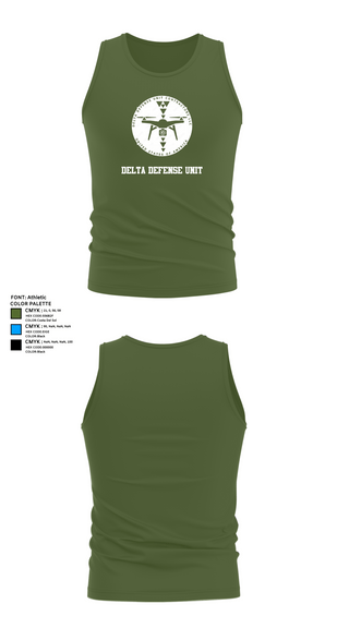 Tank Top, Delta Defense Unit, Police, Teamtime, Team time, sublimation, custom sports apparel, team uniforms, spirit wear, spiritwear, sports uniforms, custom shirts, team store, custom team store, fundraiser sports, apparel fundraiser