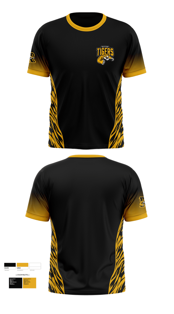 Short Sleeve Performance Shirt, Raton High School Football, , Teamtime, Team time, sublimation, custom sports apparel, team uniforms, spirit wear, spiritwear, sports uniforms, custom shirts, team store, custom team store, fundraiser sports, apparel fundraiser