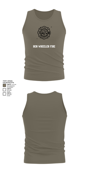 Tank Top, Ben Wheeler Fire, Fire Department, Teamtime, Team time, sublimation, custom sports apparel, team uniforms, spirit wear, spiritwear, sports uniforms, custom shirts, team store, custom team store, fundraiser sports, apparel fundraiser