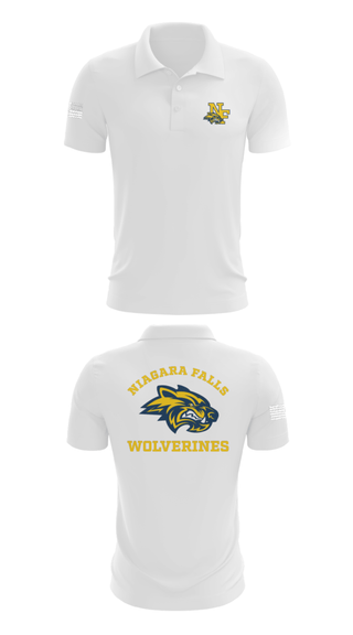 Short Sleeve Performance Polo, Niagara Falls High School Cheer, Cheer, Teamtime, Team time, sublimation, custom sports apparel, team uniforms, spirit wear, spiritwear, sports uniforms, custom shirts, team store, custom team store, fundraiser sports, apparel fundraiser