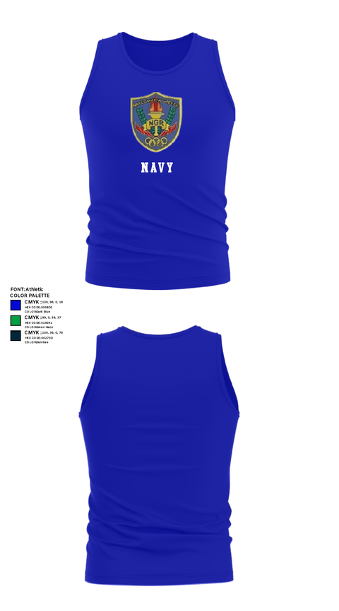 Tank Top, NAVCOMMSTA Greece, Navy, Teamtime, Team time, sublimation, custom sports apparel, team uniforms, spirit wear, spiritwear, sports uniforms, custom shirts, team store, custom team store, fundraiser sports, apparel fundraiser