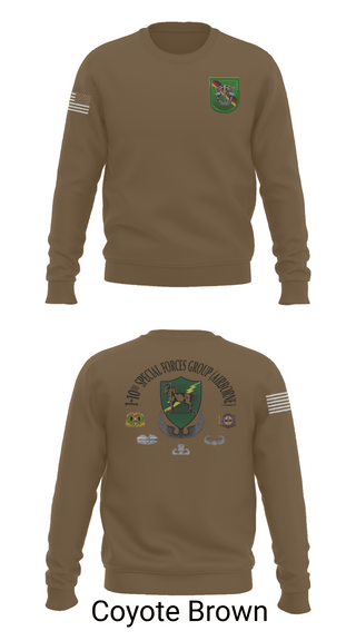 Crew Neck Sweatshirt, 1-10 SFG FSC, Army, Teamtime, Team time, sublimation, custom sports apparel, team uniforms, spirit wear, spiritwear, sports uniforms, custom shirts, team store, custom team store, fundraiser sports, apparel fundraiser