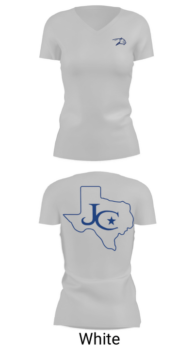 Jarrell High School Golf 58672907 Women's Short Sleeve V-neck Shirt - 19