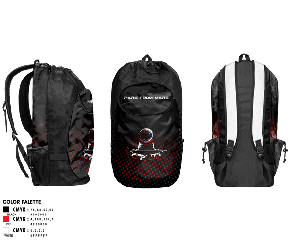 Gear Bag, PARS FROM MARS, Golf, Teamtime, Team time, sublimation, custom sports apparel, team uniforms, spirit wear, spiritwear, sports uniforms, custom shirts, team store, custom team store, fundraiser sports, apparel fundraiser