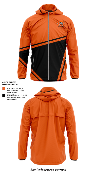 Coalinga High School Band 61572402 Windbreaker - 1