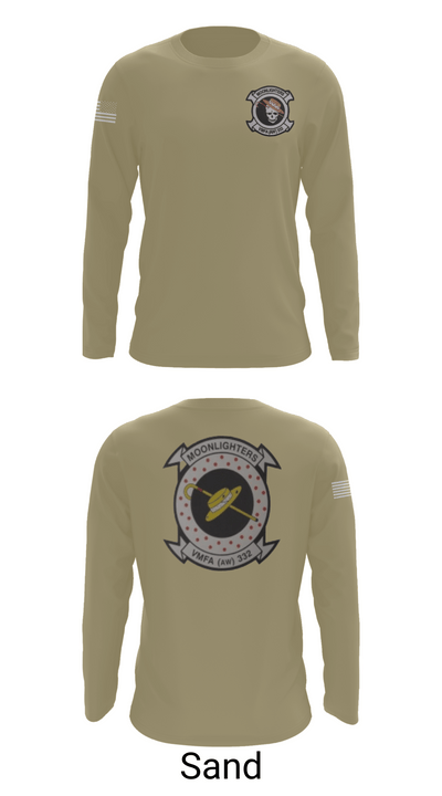 VMFA-332 The Moonlighters 29098342 Long Sleeve Performance Shirt 86