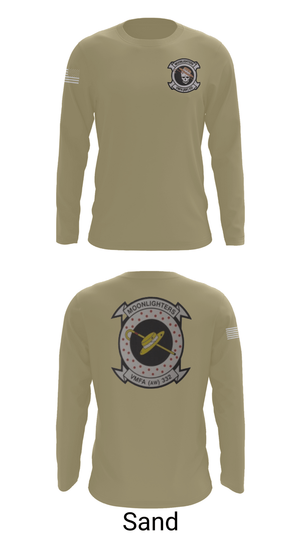 Long Sleeve Performance Shirt, VMFA-332 The Moonlighters, Marines, Teamtime, Team time, sublimation, custom sports apparel, team uniforms, spirit wear, spiritwear, sports uniforms, custom shirts, team store, custom team store, fundraiser sports, apparel fundraiser