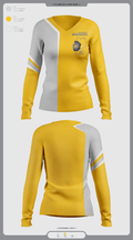 Wiesbaden warriors 36556050 Women's Long Sleeve V-neck Shirt -1 8