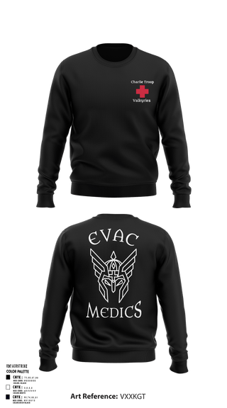 Crew Neck Sweatshirt, Evac PLT, RSS, 2CR, , Teamtime, Team time, sublimation, custom sports apparel, team uniforms, spirit wear, spiritwear, sports uniforms, custom shirts, team store, custom team store, fundraiser sports, apparel fundraiser