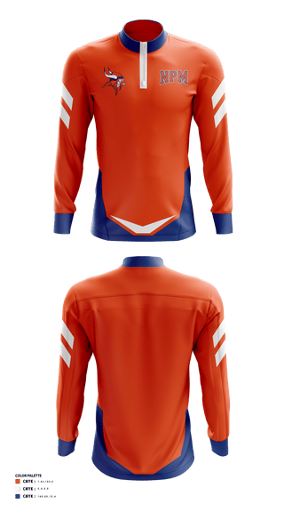 Quarter Zip Jacket, North Pontotoc Middle School Golf, Golf, Teamtime, Team time, sublimation, custom sports apparel, team uniforms, spirit wear, spiritwear, sports uniforms, custom shirts, team store, custom team store, fundraiser sports, apparel fundraiser