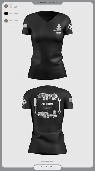 Womens Short Sleeve Vneck Shirt, Mx Plt E. Co 2-4 GSAB, Army, Teamtime, Team time, sublimation, custom sports apparel, team uniforms, spirit wear, spiritwear, sports uniforms, custom shirts, team store, custom team store, fundraiser sports, apparel fundraiser