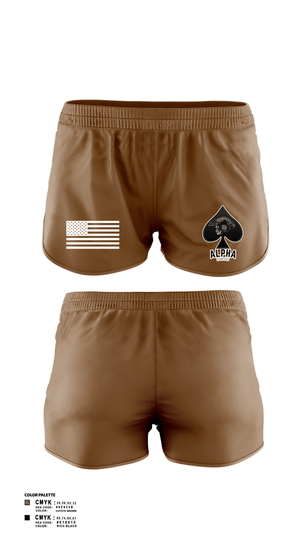 Womens Shorts, Connellsville Area Hugh School Junior ROTC, Army, Teamtime, Team time, sublimation, custom sports apparel, team uniforms, spirit wear, spiritwear, sports uniforms, custom shirts, team store, custom team store, fundraiser sports, apparel fundraiser