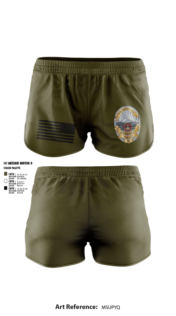 Ranger Panties, Monument Police Department, Police, Teamtime, Team time, sublimation, custom sports apparel, team uniforms, spirit wear, spiritwear, sports uniforms, custom shirts, team store, custom team store, fundraiser sports, apparel fundraiser
