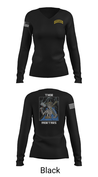 Womens Long Sleeve Vneck Shirt, 5/4 Cav, C-TRP MTRS, , Teamtime, Team time, sublimation, custom sports apparel, team uniforms, spirit wear, spiritwear, sports uniforms, custom shirts, team store, custom team store, fundraiser sports, apparel fundraiser