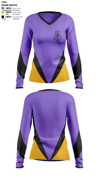 Womens Long Sleeve Vneck Shirt, Lions, Spirit Store, Teamtime, Team time, sublimation, custom sports apparel, team uniforms, spirit wear, spiritwear, sports uniforms, custom shirts, team store, custom team store, fundraiser sports, apparel fundraiser