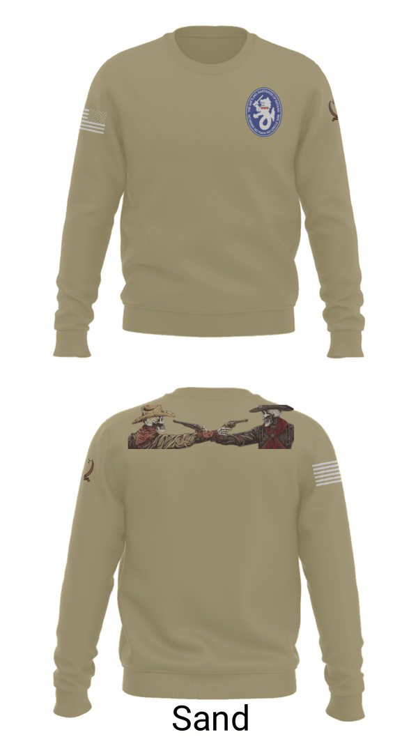 Crew Neck Sweatshirt, 1-194 C Co, National Guard, Teamtime, Team time, sublimation, custom sports apparel, team uniforms, spirit wear, spiritwear, sports uniforms, custom shirts, team store, custom team store, fundraiser sports, apparel fundraiser