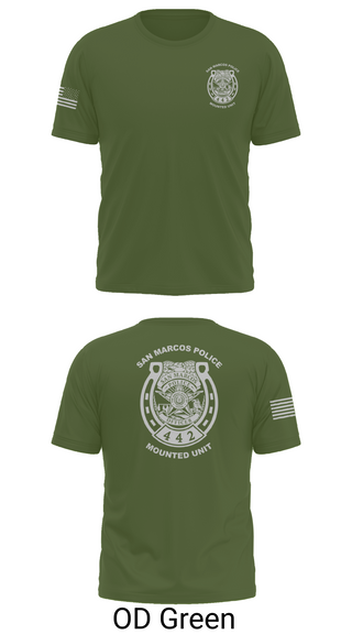 Old School Cotton Feel Shirt, San Marcos Police Mounted Unit, , Teamtime, Team time, sublimation, custom sports apparel, team uniforms, spirit wear, spiritwear, sports uniforms, custom shirts, team store, custom team store, fundraiser sports, apparel fundraiser