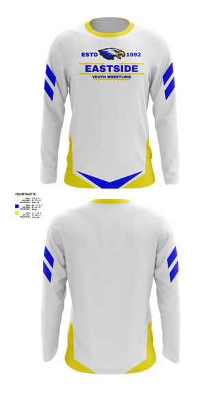 Long Sleeve Performance Shirt, Eastside Youth Wrestling, Wrestling, Teamtime, Team time, sublimation, custom sports apparel, team uniforms, spirit wear, spiritwear, sports uniforms, custom shirts, team store, custom team store, fundraiser sports, apparel fundraiser
