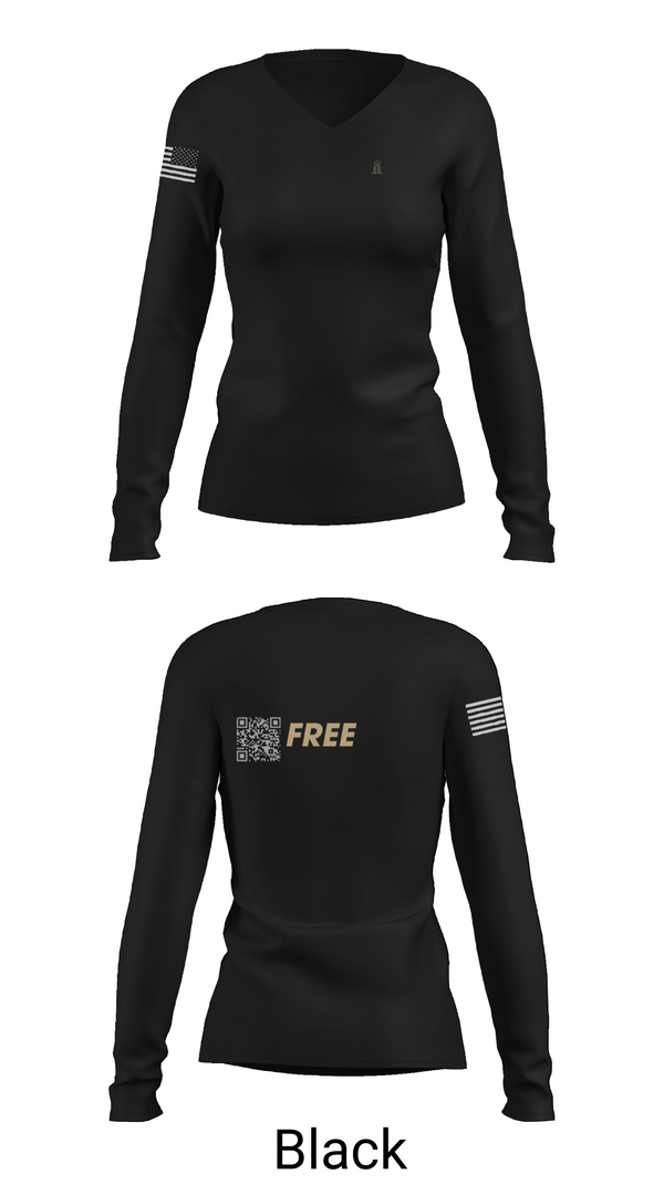 Womens Long Sleeve Vneck Shirt, Imperial Estates Realty, , Teamtime, Team time, sublimation, custom sports apparel, team uniforms, spirit wear, spiritwear, sports uniforms, custom shirts, team store, custom team store, fundraiser sports, apparel fundraiser