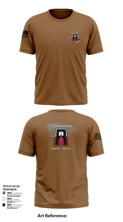 5th Armored Brigade 44800890 Short Sleeve Performance Shirt - 102