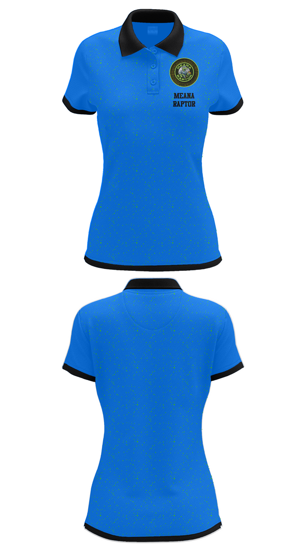 Womens Short Sleeve Performance Polo, meana raptor, Golf, Teamtime, Team time, sublimation, custom sports apparel, team uniforms, spirit wear, spiritwear, sports uniforms, custom shirts, team store, custom team store, fundraiser sports, apparel fundraiser