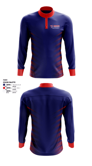 Quarter Zip Jacket, Wauneta-Palisade High School Volleyball, Women's Volleyball, Teamtime, Team time, sublimation, custom sports apparel, team uniforms, spirit wear, spiritwear, sports uniforms, custom shirts, team store, custom team store, fundraiser sports, apparel fundraiser